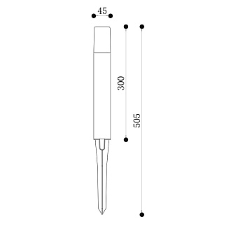 Светильник ландшафтный Maytoni Talpa O416FL-L3B3K1 3Вт IP65 LED чёрный