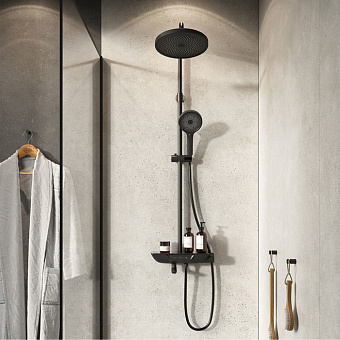 Смеситель для ванны IDDIS SpaHome SPABLBTi06 чёрный матовый