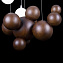 Светильник подвесной Loft It Ginger 10161 Dark wood 33Вт LED