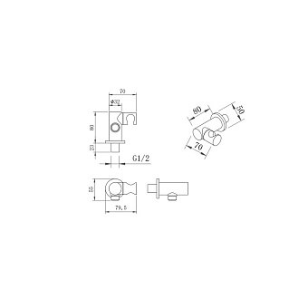 Душевая система BERGES VENTAS 2R BLACK 73004 чёрный матовый